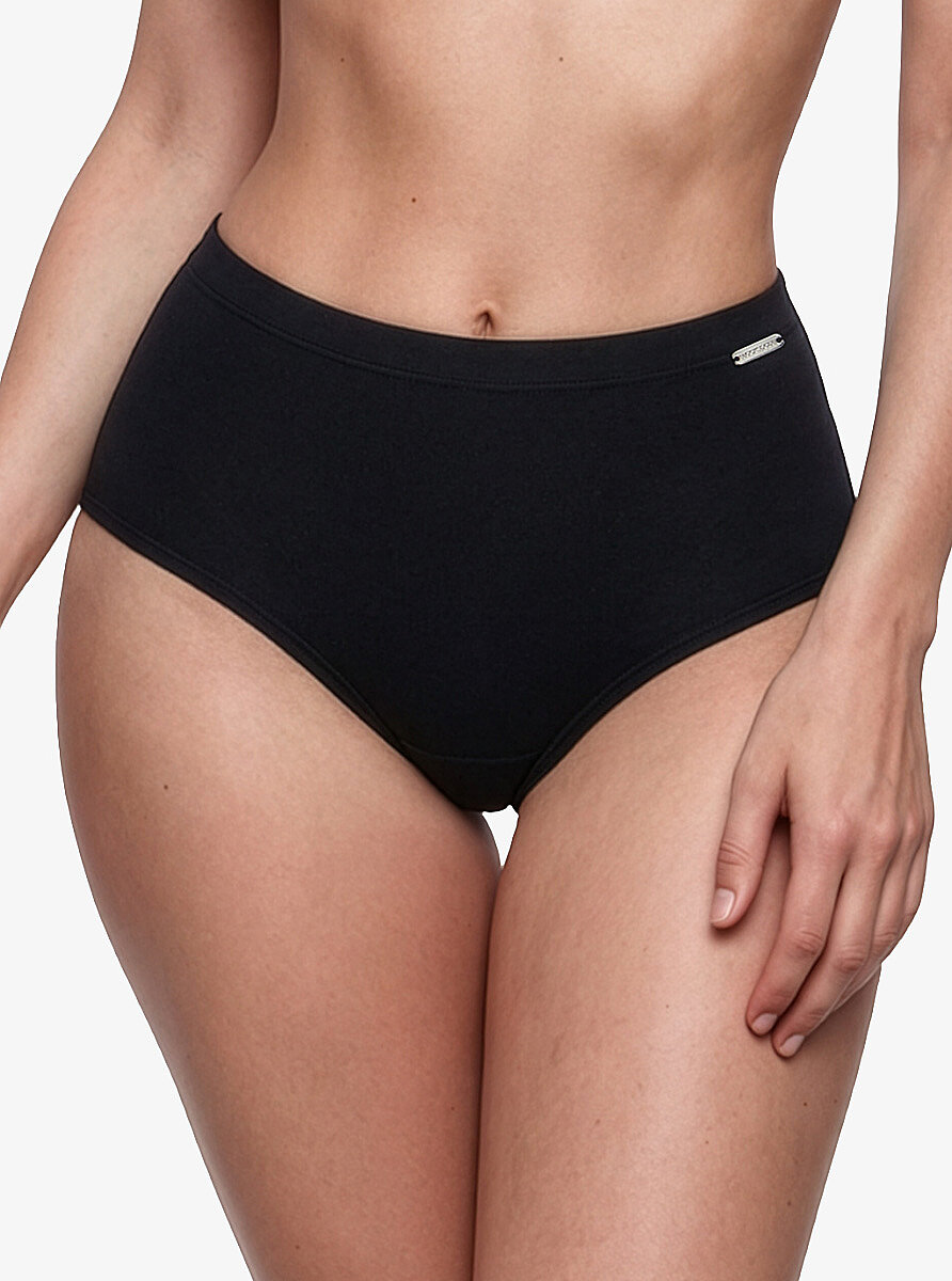 Kadın Yüksek Bel Slip Külot 1633 - Siyah - 1