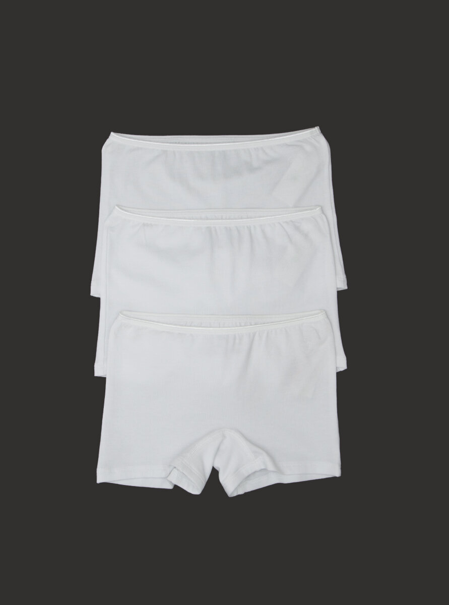 Kız Çocuk Boxer 3'lü Paket 1298 - Beyaz - 1