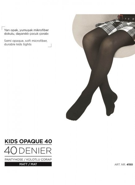 Kız Çocuk Külotlu Çorap 4150 - Beyaz - 1