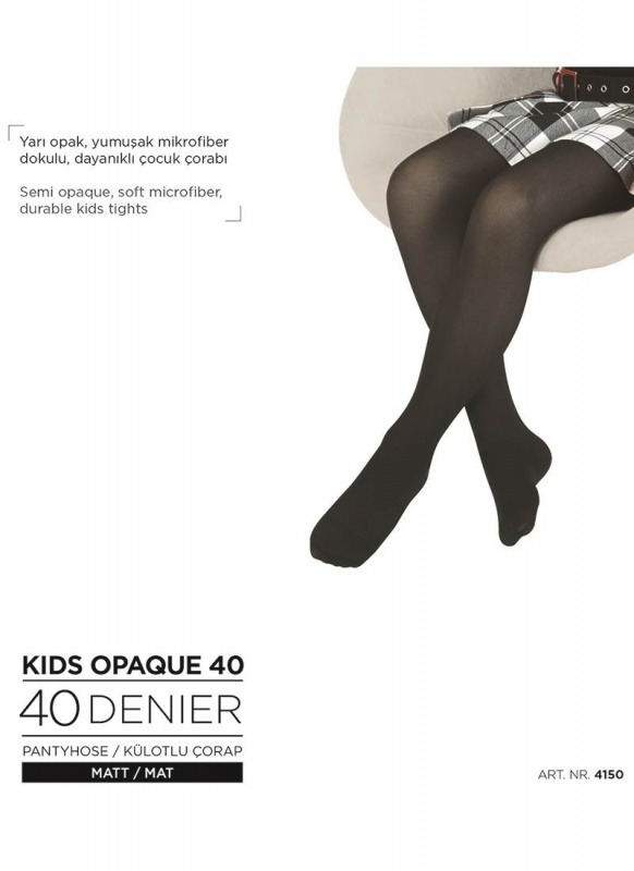 Kız Çocuk Külotlu Çorap 4150 - Beyaz - 1
