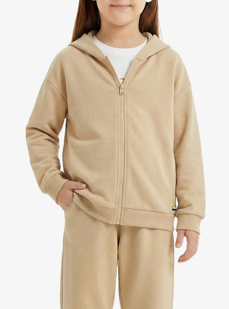 Kız Çocuk Eşofman Üstü 60609 - Krem - Blackspade