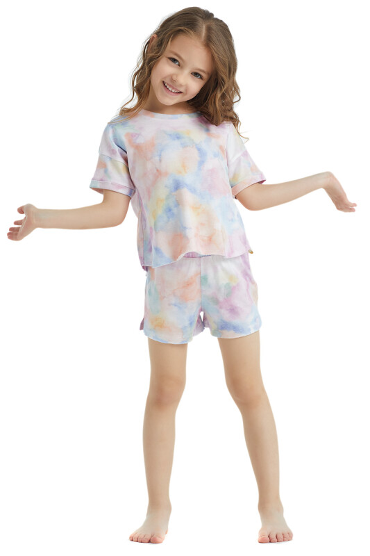 Kız Çocuk Pijama Takımı 60285 - Desenli - Blackspade