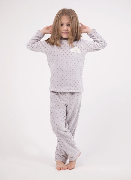 Kız Çocuk Pijama Takımı - 50067 - Antrasit - 1