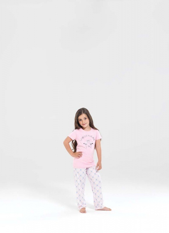 Kız Çocuk Pijama Takımı 50191 - Pembe - 1