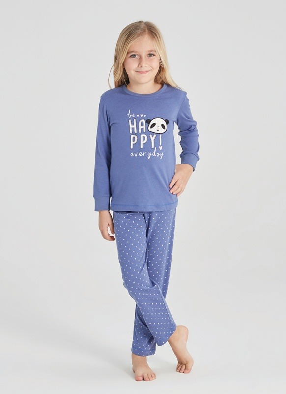 Kız Çocuk Pijama Takımı 50375 - Mavi - 1