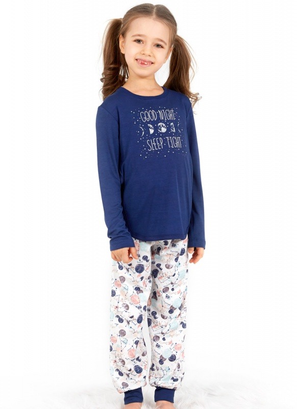 Kız Çocuk Pijama Takımı 50688 - Lacivert - 1