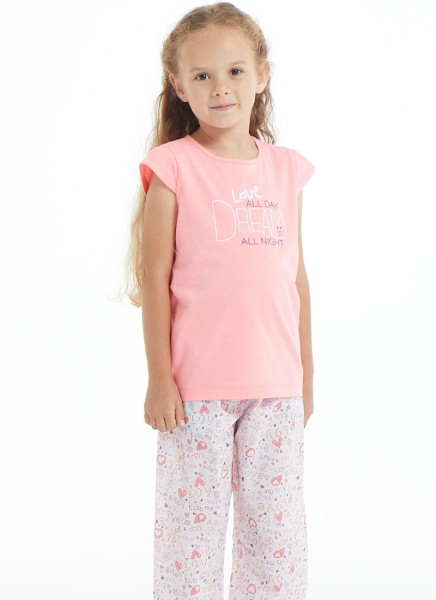 Kız Çocuk Pijama Takımı 50814 - Pembe - 2