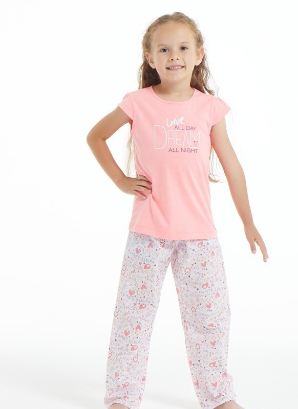 Kız Çocuk Pijama Takımı 50814 - Pembe - 1