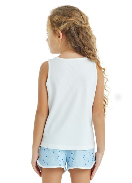 Kız Çocuk Pijama Takımı 50818 - Beyaz - Blackspade (1)