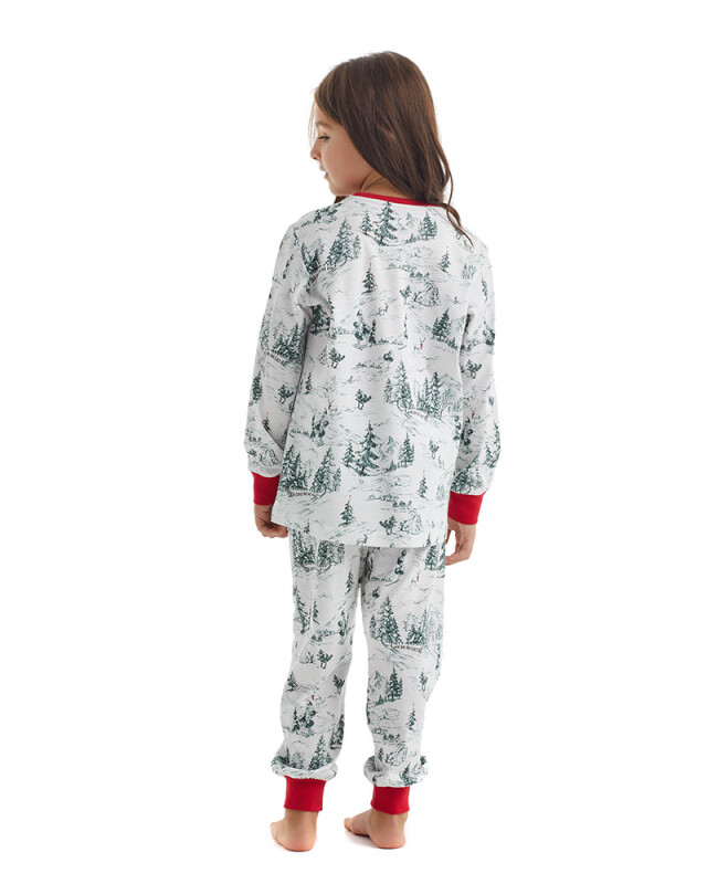 Kız Çocuk Pijama Takımı 51252 - Desenli - 2