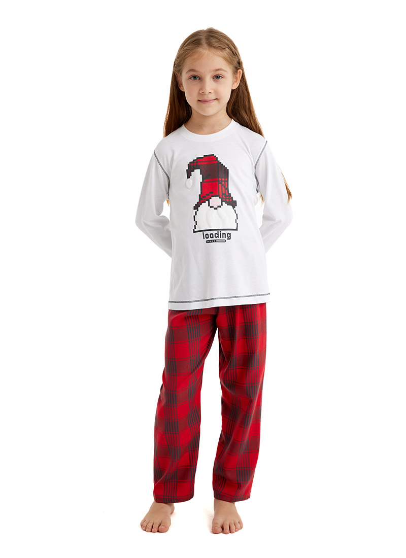 Kız Çocuk Pijama Takımı 51635 - Beyaz - 1