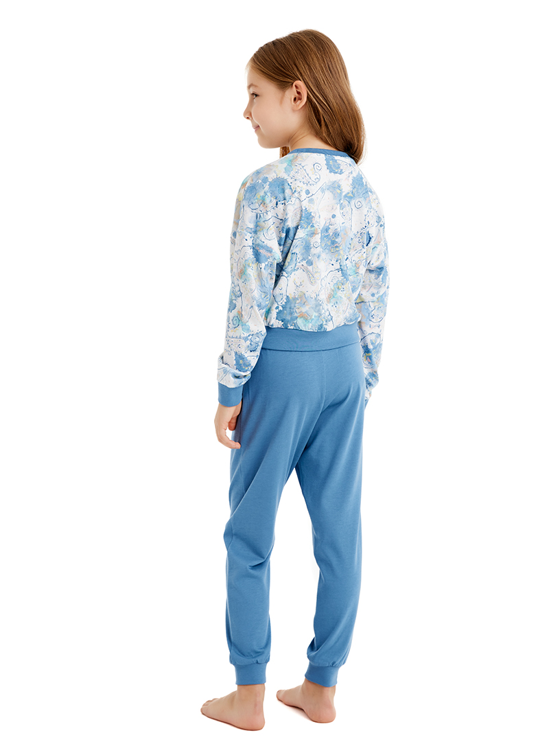 Kız Çocuk Pijama Takımı 51637 - Baskılı - Blackspade (1)