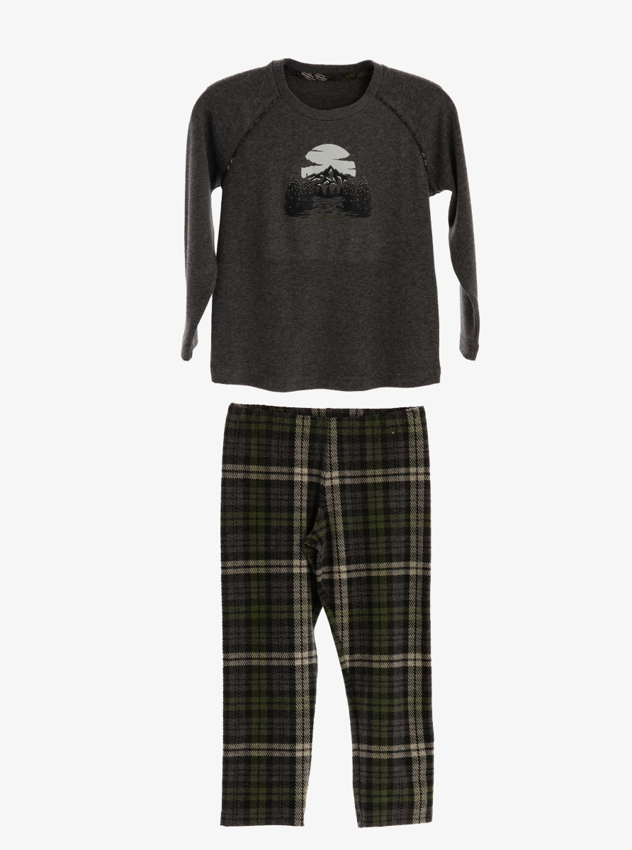 Kız Çocuk Pijama Takımı 51943 - Antrasit - 1