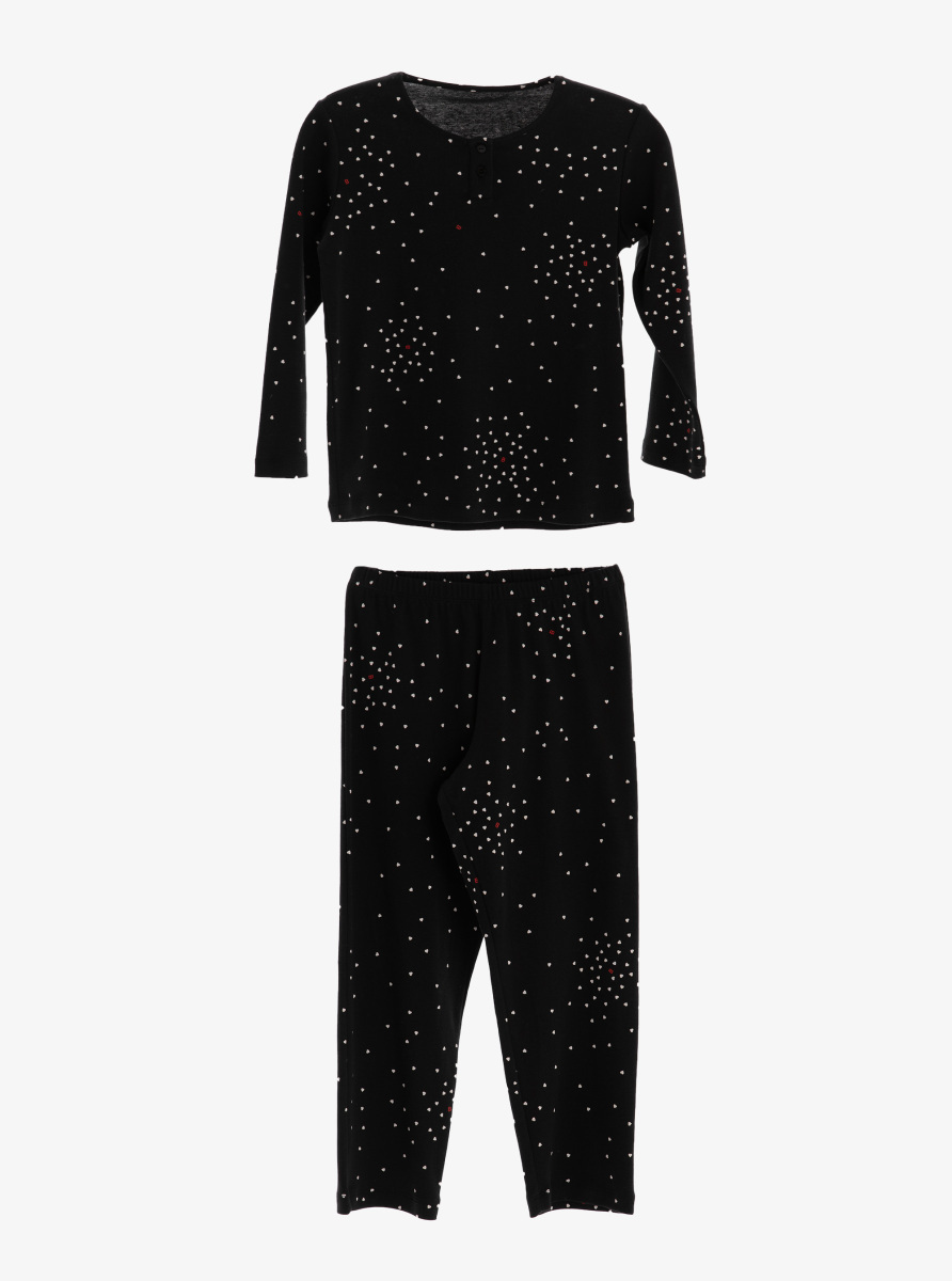 Kız Çocuk Pijama Takımı 51947 - Baskılı - 1