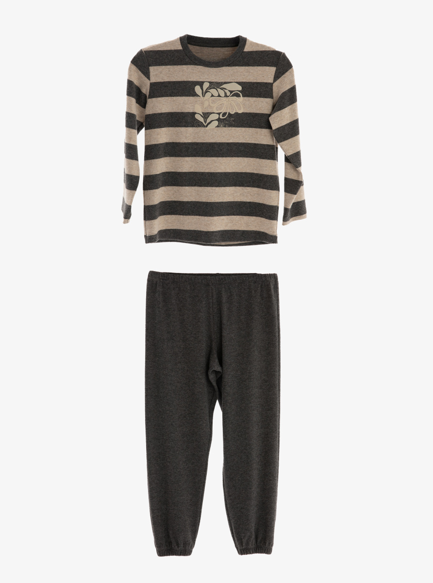 Kız Çocuk Pijama Takımı 51975 - Antrasit - 1