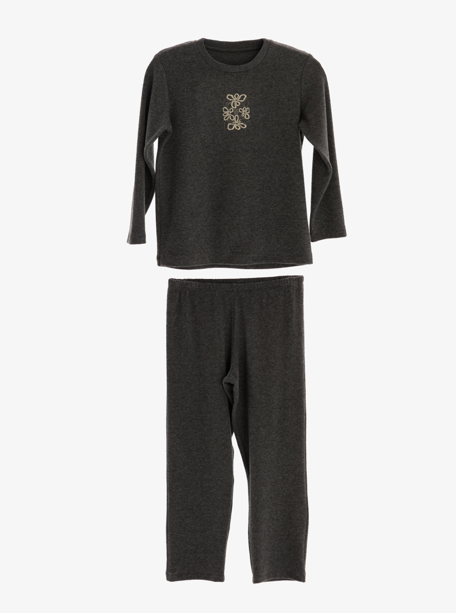 Kız Çocuk Pijama Takımı 51976 - Antrasit - 1