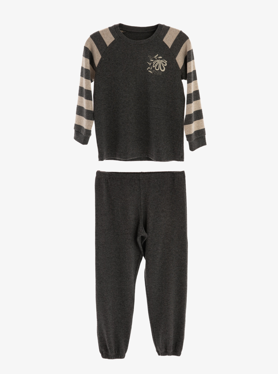 Kız Çocuk Pijama Takımı 51977 - Antrasit - 1