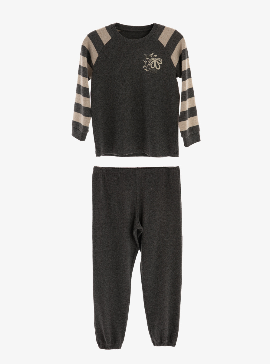 Kız Çocuk Pijama Takımı 51977 - Antrasit - 1