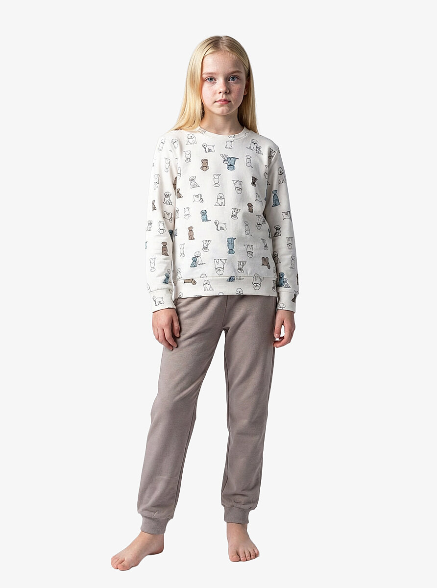 Kız Çocuk Pijama Takımı 52275 - Desenli - Blackspade