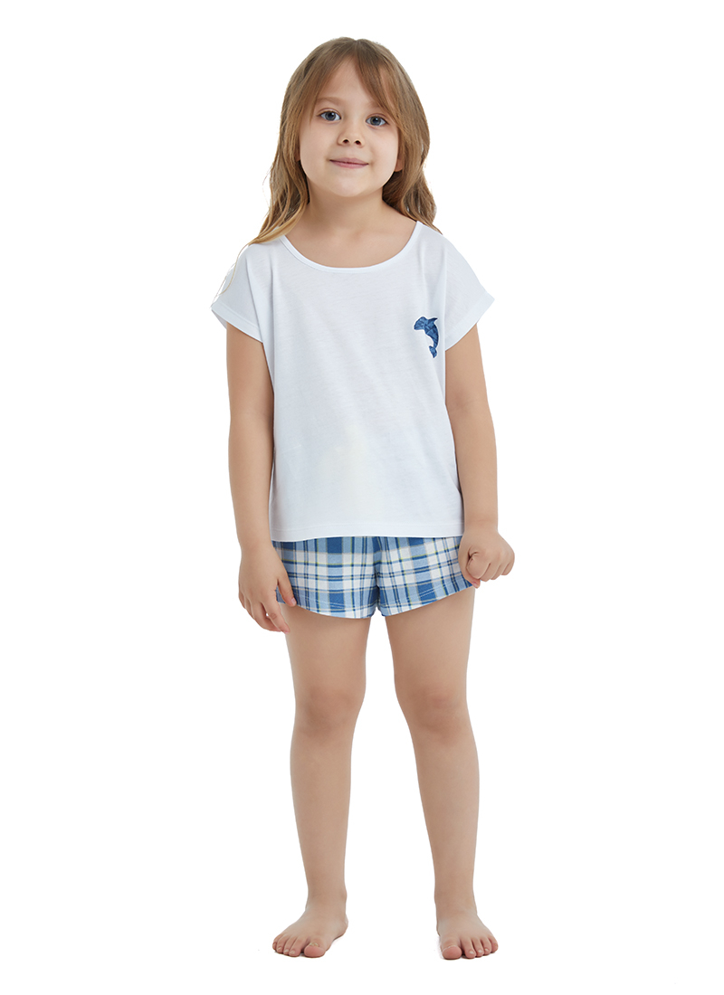 Kız Çocuk Pijama Takımı 60436 - Beyaz - 1