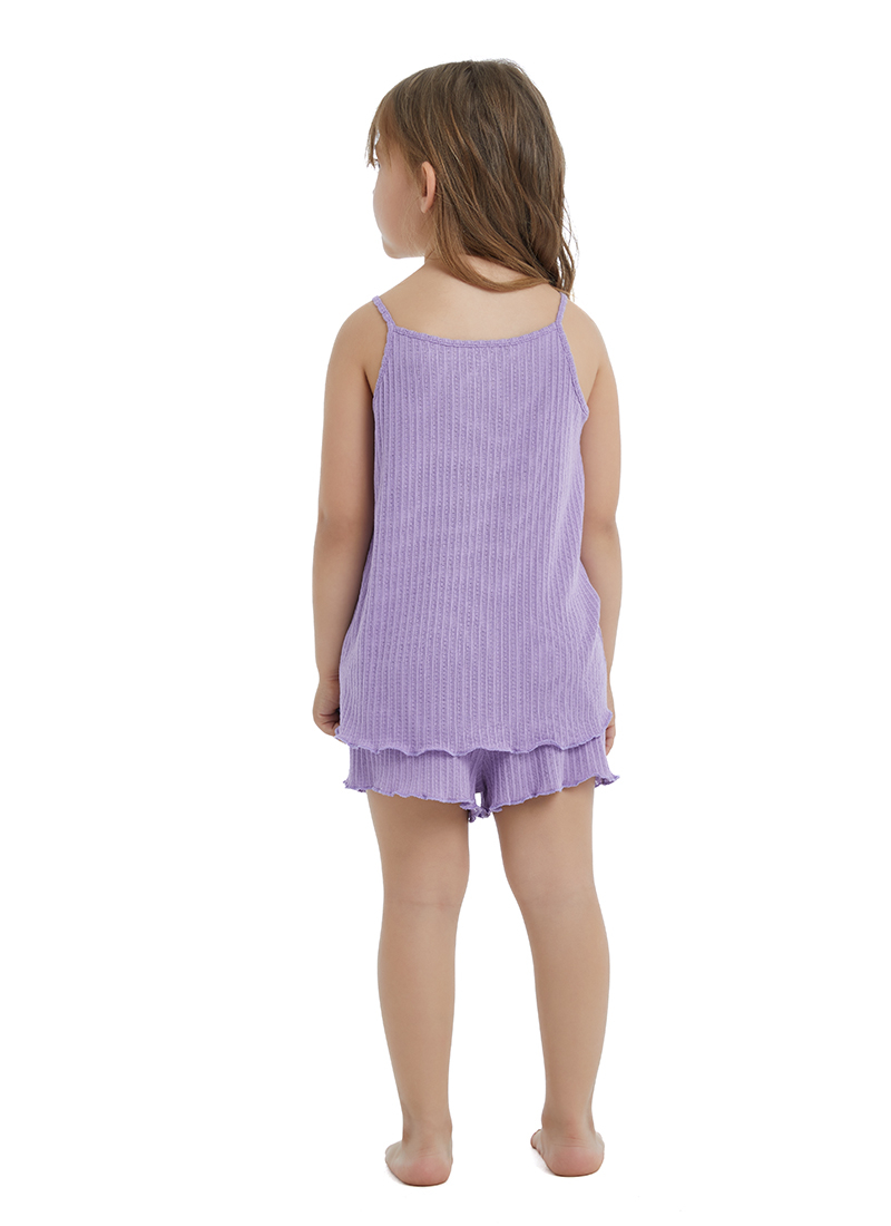 Kız Çocuk Pijama Takımı 60441 - Mor - 2