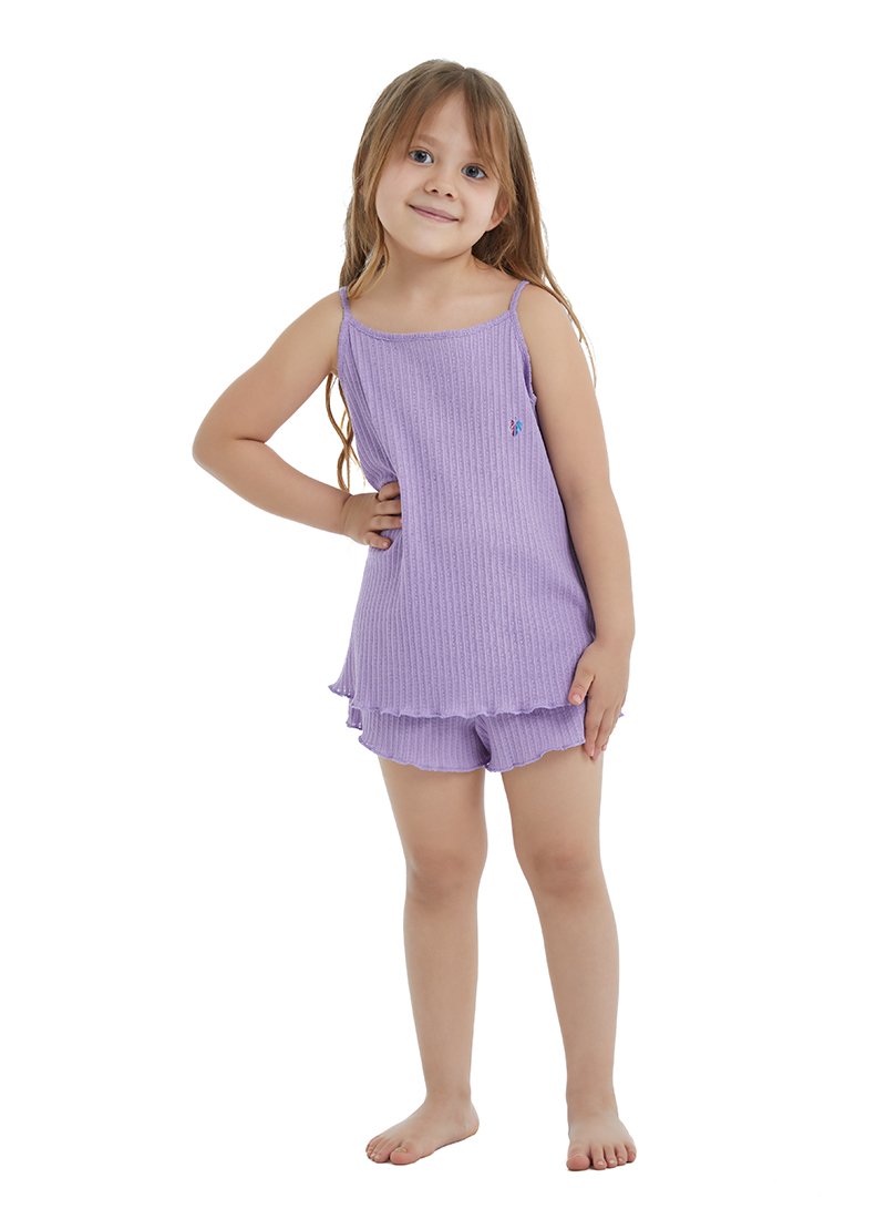 Kız Çocuk Pijama Takımı 60441 - Mor - 1