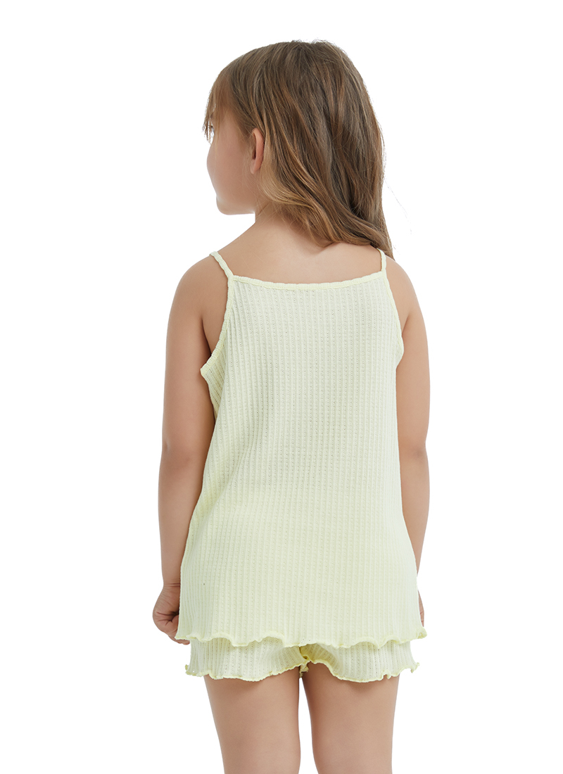 Kız Çocuk Pijama Takımı 60441 - Sarı - 5