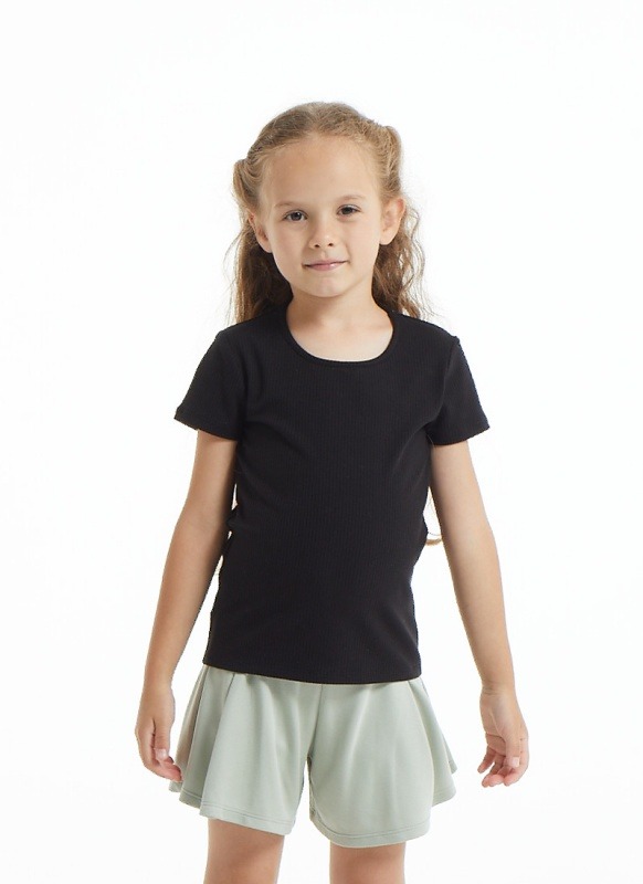 Kız Çocuk TShirt 60121 - Siyah - 2