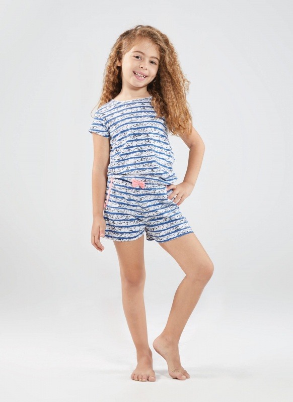 Kız Çocuk Tunik Pijama - 6912 - Beyaz - 1