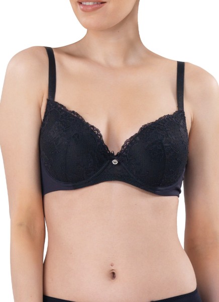 Lace Push-up Padded Bra 3009 - Black - Blackspade (1)
