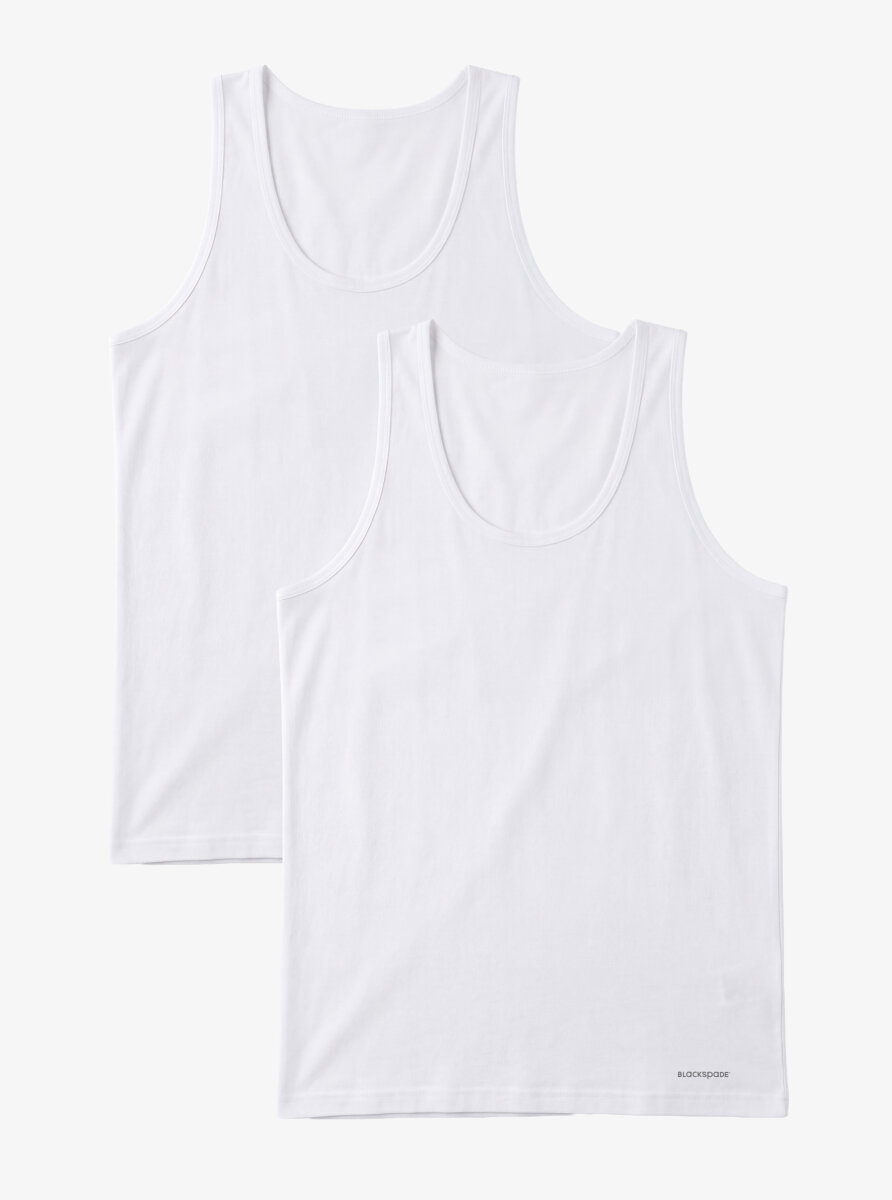 Erkek Atlet 2'li Paket Loose Fit 9225 - Beyaz