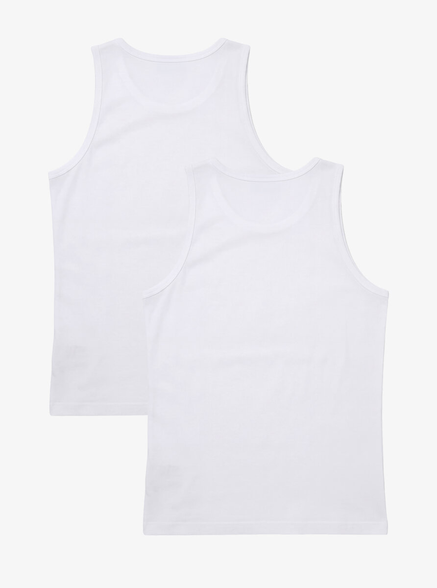 Erkek Atlet 2'li Paket Loose Fit 9225 - Beyaz