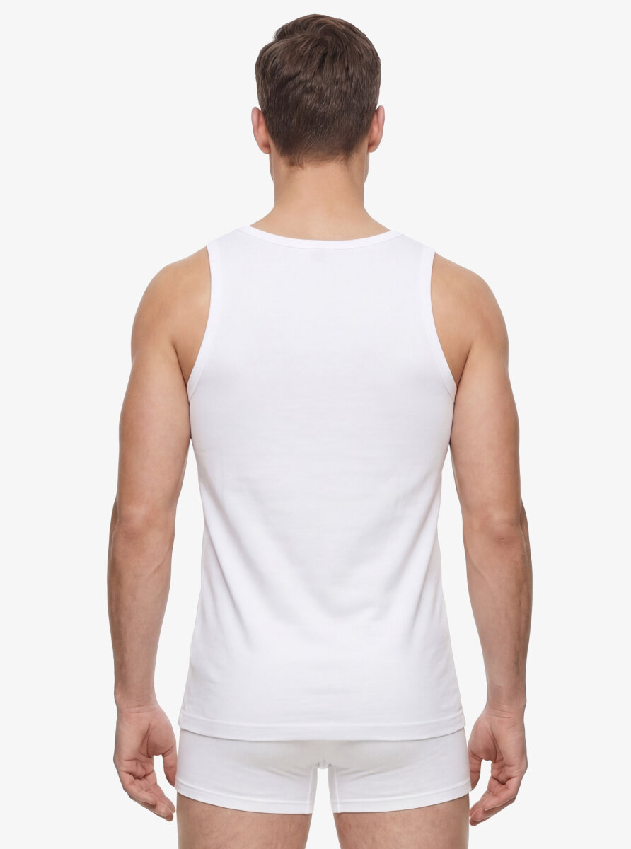 Erkek Atlet 2'li Paket Loose Fit 9225 - Beyaz - 4