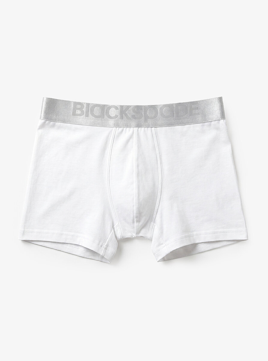 Erkek Modal Elastan Boxer Silver 9302 - Beyaz - Blackspade
