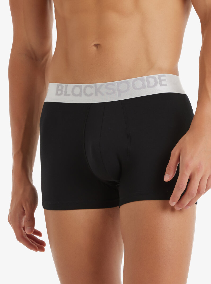 Erkek Modal Elastan Boxer Silver 9302 - Siyah - 5