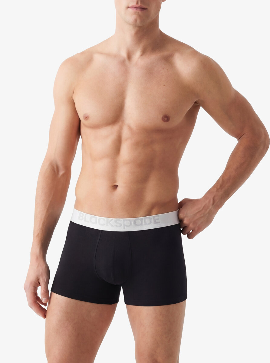 Erkek Modal Elastan Boxer Silver 9302 - Siyah