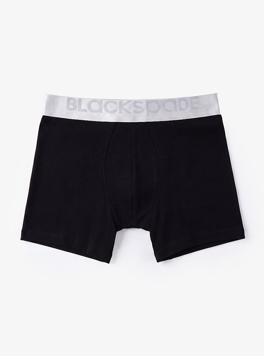 Erkek Modal Elastan Boxer Silver 9302 - Siyah - Blackspade