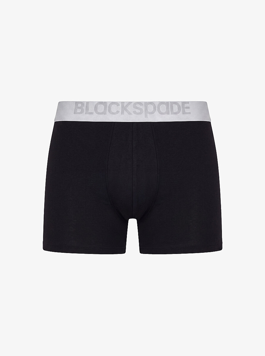 Erkek Modal Elastan Boxer Silver 9302 - Siyah - 1
