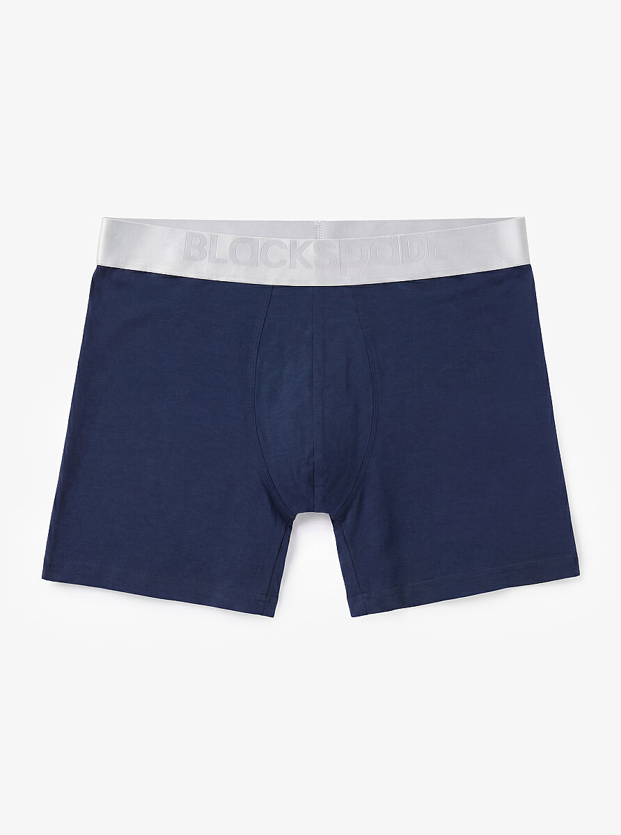 Erkek Modal Elastan Boxer Silver 9303 - Lacivert - 1