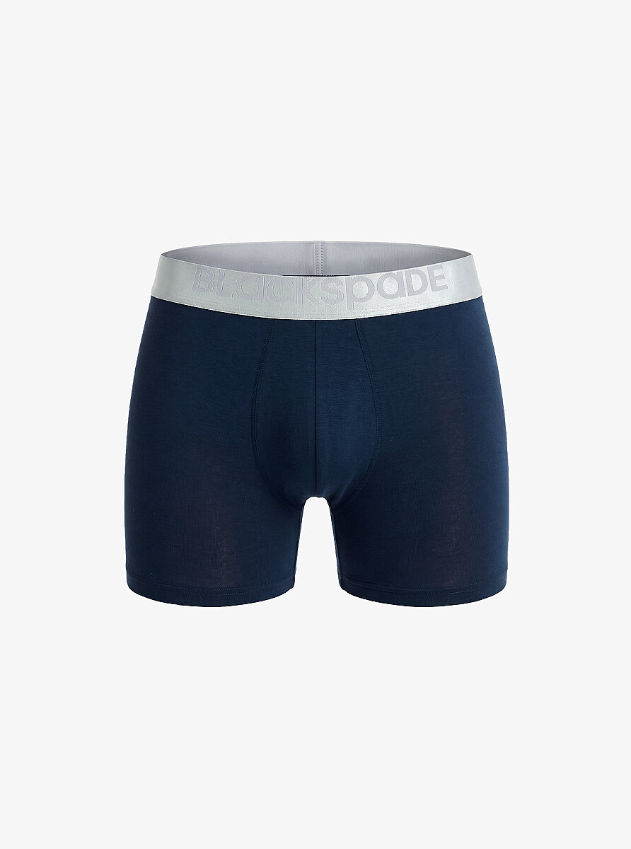 Erkek Modal Elastan Boxer Silver 9303 - Lacivert