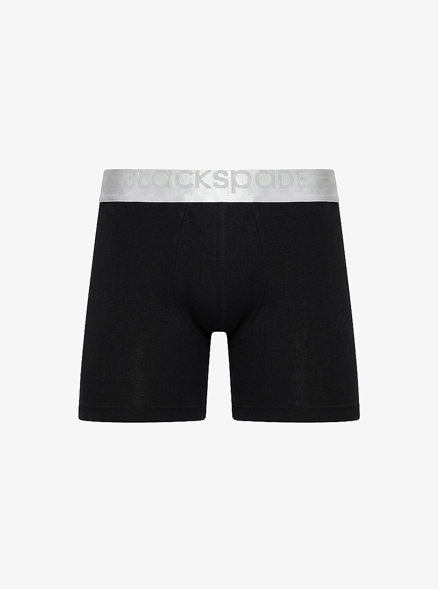 Erkek Modal Elastan Boxer Silver 9303 - Siyah - 1