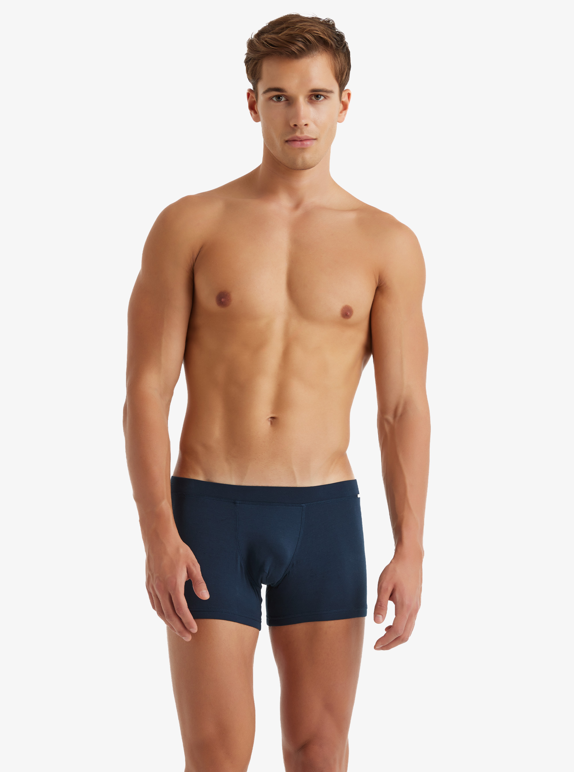 Erkek Modal Elastan Boxer Silver 9310 - Lacivert - Blackspade