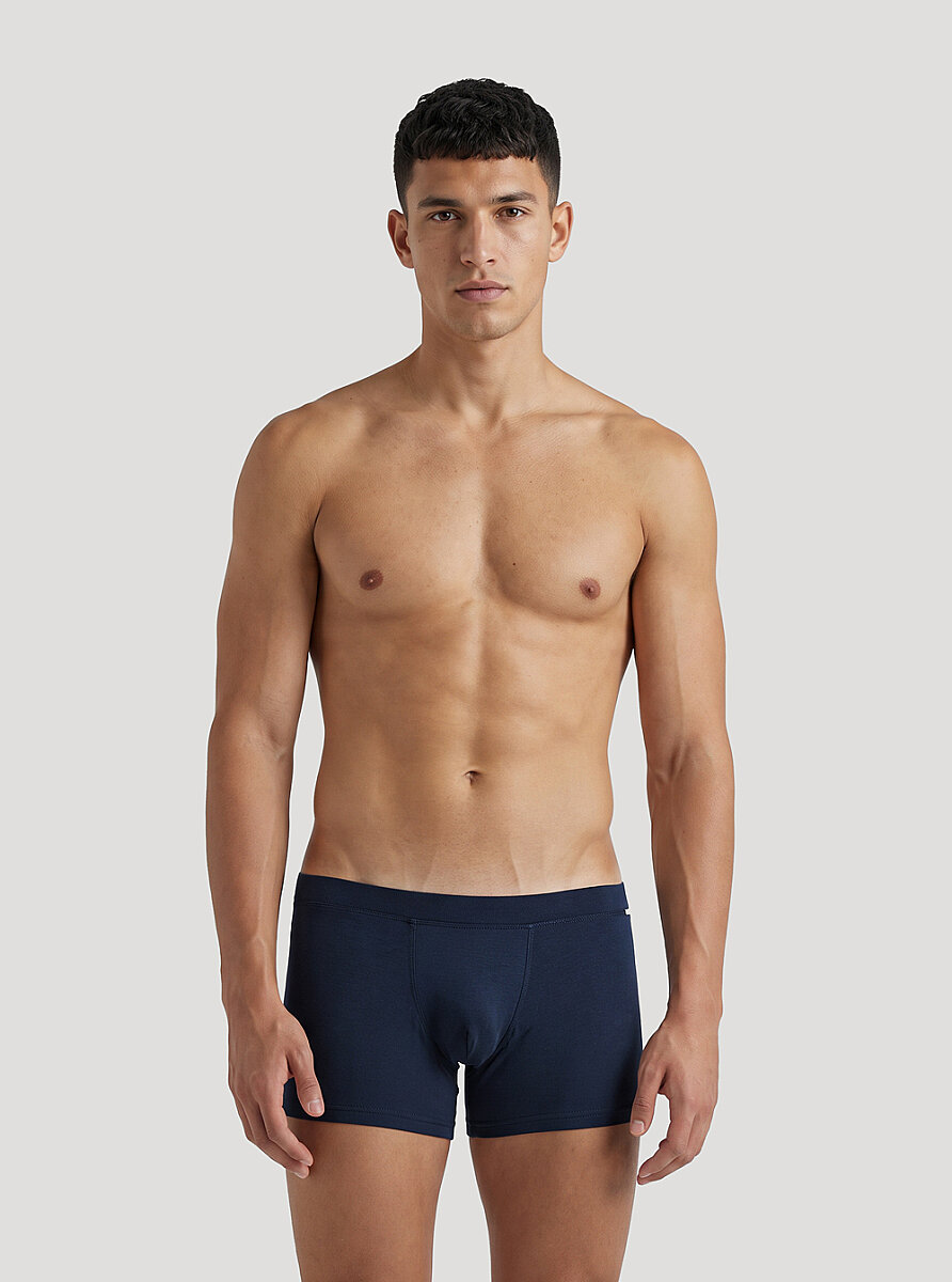 Erkek Modal Elastan Boxer Silver 9310 - Lacivert - 1