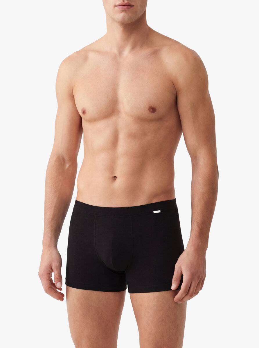 Erkek Modal Elastan Boxer Silver 9310 - Siyah
