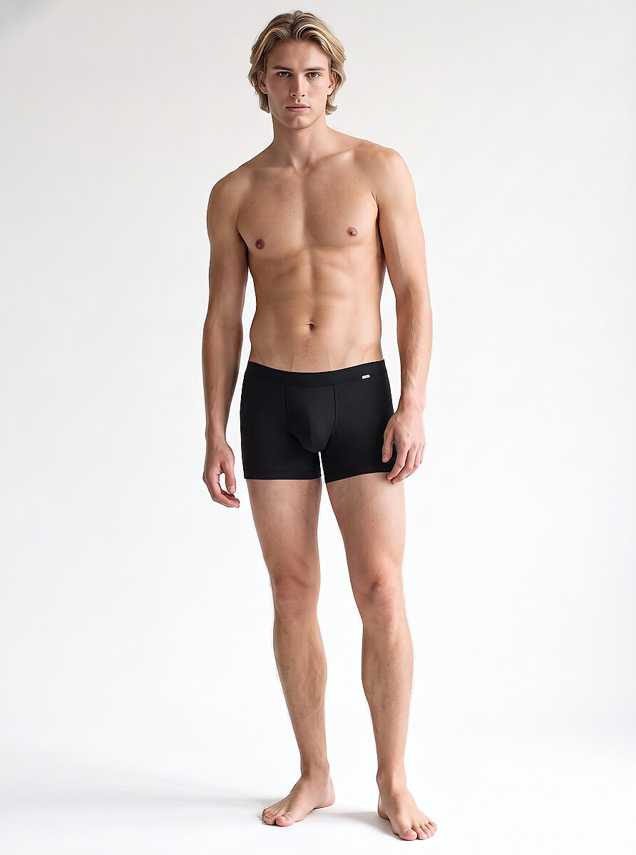 Erkek Modal Elastan Boxer Silver 9310 - Siyah