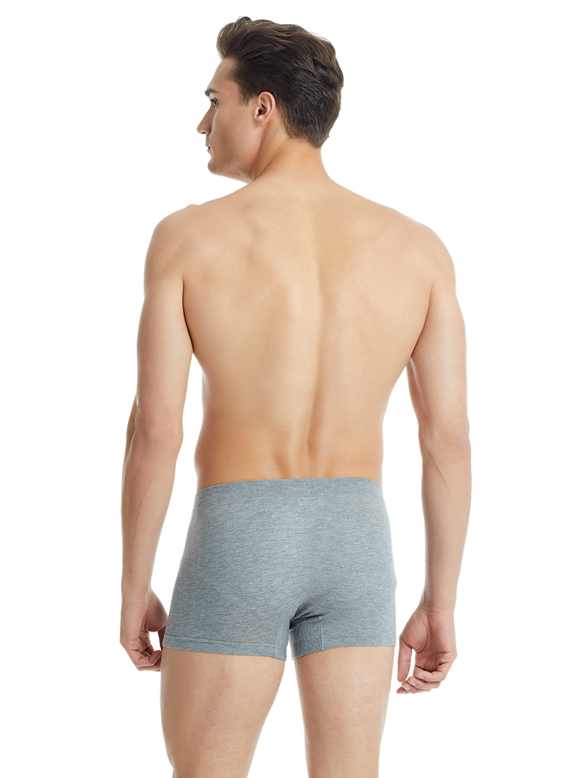 Erkek Modal Elastan Boxer Silver 9310 - Gri Melanj - 2