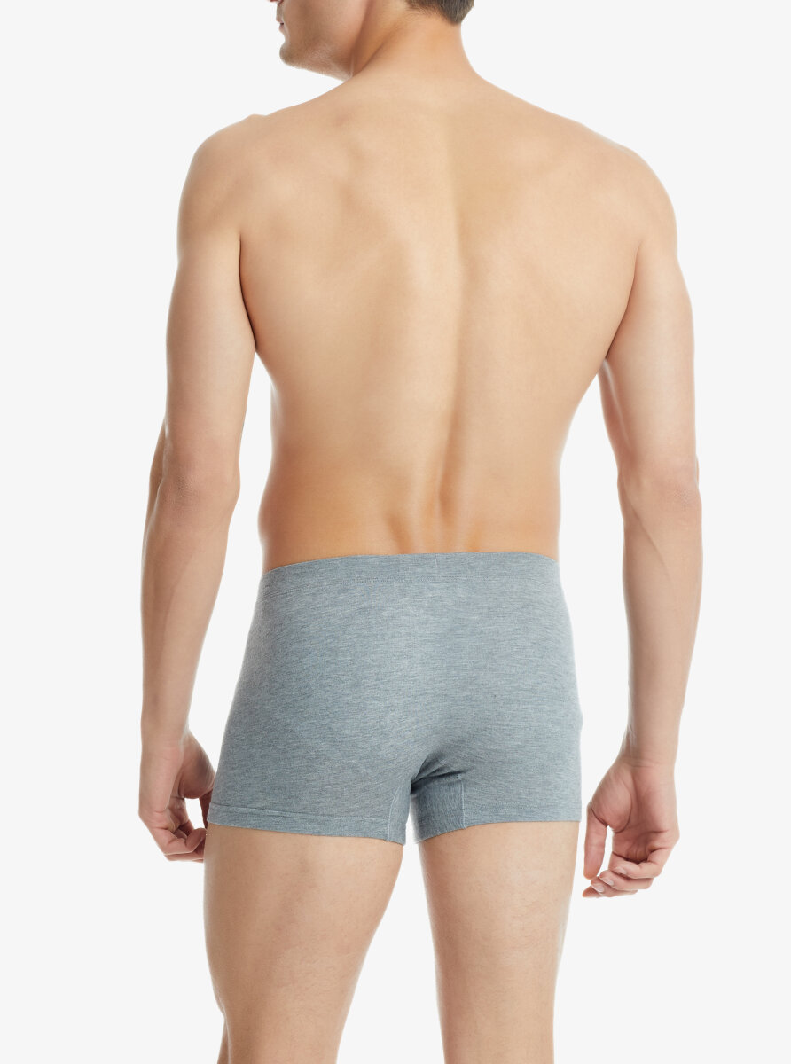 Erkek Modal Elastan Boxer Silver 9310 - Gri Melanj