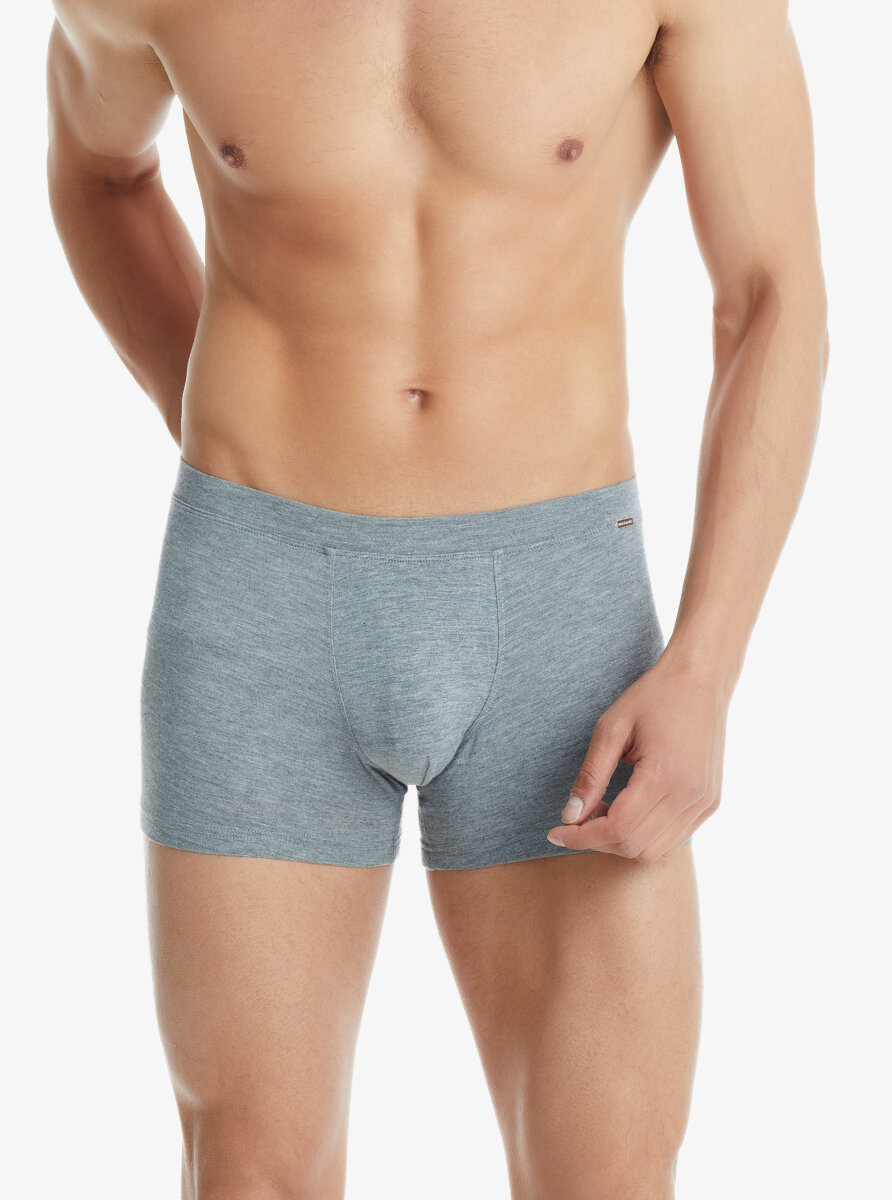 Erkek Modal Elastan Boxer Silver 9310 - Gri Melanj - 3