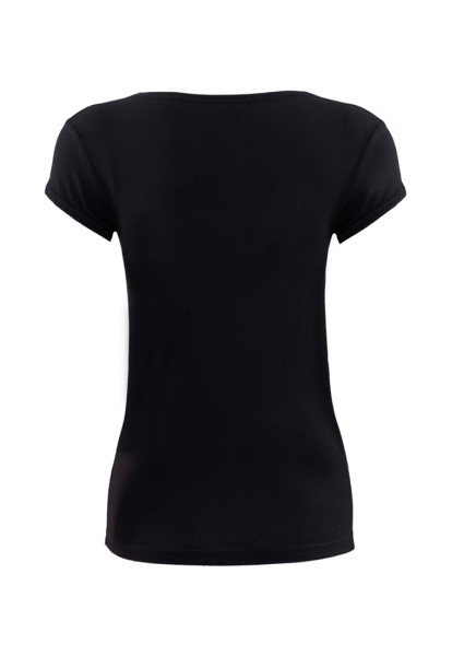 Kadın T-Shirt Silver 1622 - Siyah - 3