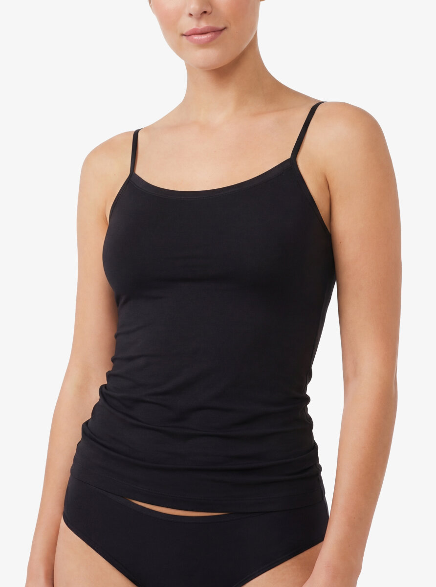 Spaghetti Singlet - 1404 - Black